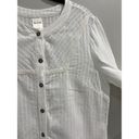 Blair  Button 3/4 Sleeves Women’s Top White Size Small Photo 2