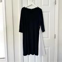 The Comfy  USA Black White Colorblock Poplin Button Trim Tunic Dress Large M447 Photo 1