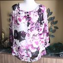 AB Studio  Sheer Floral Top 1326 Photo 0