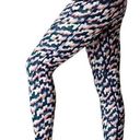 Sweaty Betty NWT  7/8 Rapid Run Leggings in Blue Spliced Mirage Print Photo 0