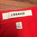 J Brand  Red Asymmetrical Tiered Skirt, Size 4 Photo 4