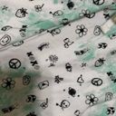 BP . white blue tie dye peace alien printed fleece shorts size Small NEW Photo 2