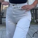 ZARA White High Waisted Jeans Photo 1