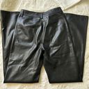 ZARA Leather Straight Leg Pant Photo 3