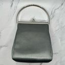 DKNY  Mini Gray Satin Pouch with Silver Handle  Photo 2