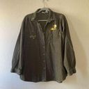 Looney Tunes Vintage  corduroy green tweedy button up shirt size xl Photo 0