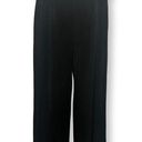 Lulus  Womens Satin Straight Leg Pants Black Side Zip Dressy M New Photo 0