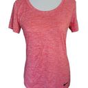 Nike  T-Shirt Dry Legend Training Running Athletic Coral Scoop Neck Women Sz S Photo 0