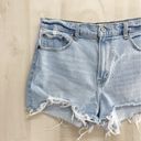 Abercrombie & Fitch  high rise mom shorts distressed raw hem sexy jean denim 29 8 Photo 1