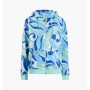 Hill House  The Allie Zip-Up Jacket in Ocean Kaleidoscope Print Size S Photo 1