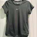 Nike EUC  Dri-Fit Running T-shirt Size M Gray/Black Photo 0