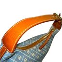 Dooney & Bourke NWOT  Siganture Monogram DB Logo Bucket Hobo Bag, Blue Photo 5