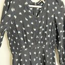 Rebecca Taylor  Brigette Long Sleeve Silk Minidress Black Combo Floral Print US 8 Photo 7