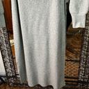 Chelsea 28 Sweater Dress Grey Knit Wrap Top Vneck Belted Side Slit Size Large Photo 5