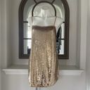 Free People Time To Shine Sequined Mini Slip Dress in Gold, Size S EXCELLENT! Photo 10