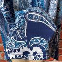In Bloom Blue Paisley Print  by Jonquil Lace Trim V-Neck Camisole Photo 3