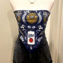 Miller Lite Beer Navy Blue Bandana Scarf Handkerchief Photo 0
