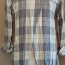 Blu Pepper NEW  Gray Plaid Button Down Open-Back Roll-Tab Sleeves ModCloth Top S Photo 1