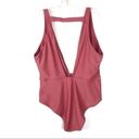 Forever 21  NWOT One Piece Mauve Swimsuit Size L Photo 1