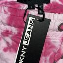 DKNY  Jeans NWT Size XL Pink Tie Dye Cargo Lounge Shorts Photo 4