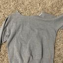 Brandy Melville Malibu Gray Crewneck with Cut Collar Photo 1