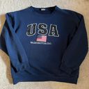 Navy USA Crewneck Blue Size M Photo 0