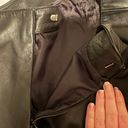 flare leg genuine leather pants (petite) Black Size 29 Photo 7