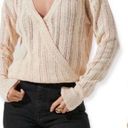 ASTR  the Label Faux Wrap Cream Sweater Thin Knit NWT XS Photo 0