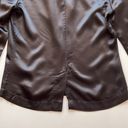 The Range  Blouse in Black Satin Photo 4