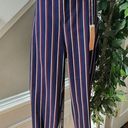 Harper  Women's Blue Striped Cotton Straight Legs Mid Rise Standard Dress Pant Photo 0