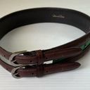 Oscar de la Renta  Vintage Double Buckle Leather Belt , M Photo 2