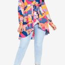 City Chic NWT Size 18  Gianna Print Wrap Top in Bold Abstract Photo 1