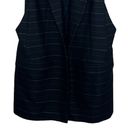 ZARA Basic Vest Open Front Womens XS Navy Blue Corpcore Business Casual Photo 4