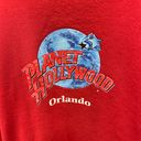 Planet Hollywood Vintage 1990s Red Logo USA Made Crewneck Sweatshirt Unisex L Photo 1