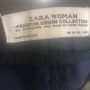 ZARA  Woman Premium Coated Denim Navy High Waisted Skinny Ankle Jeans 4X28 Photo 4