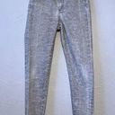 ZARA  Snakeskin Print High Rise Skinny Ankle Light Wash Jeans size 6 Photo 1