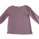 Loft Outlet Ribbed Soft Pink Boat Neck 3/4 Sleeve Top Sz Small Photo 0