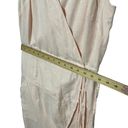 Vix Paula Hermanny  Zoey Linen Midi Dress In Nude Tan Women’s Size XS Flawed Photo 7