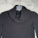 Forenza  Sweater Womens Medium Black Cowl Neck Chunky 80s 90s Y2K Casual Vintage Photo 3