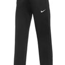 Nike  Black Therma All Time Pants Cinch Ankle Sweatpants Fleece Women Size Small Photo 2