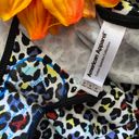 American Apparel Cotton Spandex Collection  Animal Print Bodysuit | MEDIUM Photo 3