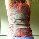 The Cove Vintage 90s Pine double breasted paisley vest boho hippie Photo 4