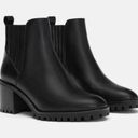 ZARA  Leather Black Lug Sole Heeled Chelsea Ankle Boots 8 Photo 0