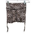 Zyia  Active Brilliant Leopard Print Double Scrunchy Hustle Shorts Medium Photo 3