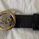 Coach NWOT XL Pebble Leather Belt Signature Horse & Carriage Buckle Photo 3