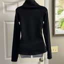 Nike  Women’s Dri-fit Long Sleeve Mock Neck Black Pullover Shirt w/ Zipper- Med Photo 6