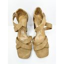 Anne Klein  Sandals Womens Size 10 Tan Crossover Block Heel Open Toe Heels Photo 2