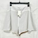 Vince NWT  Linen Blend Pull On High Waisted Flounce Flared Shorts White Womens 10 Photo 3