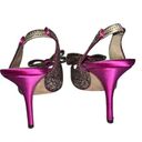 Kate Spade Charm Multi Sparkle Glitter Hot Pink Slingback Bow Heels Photo 1