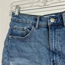 ZARA High-Rise Light Wash Shorts Photo 2